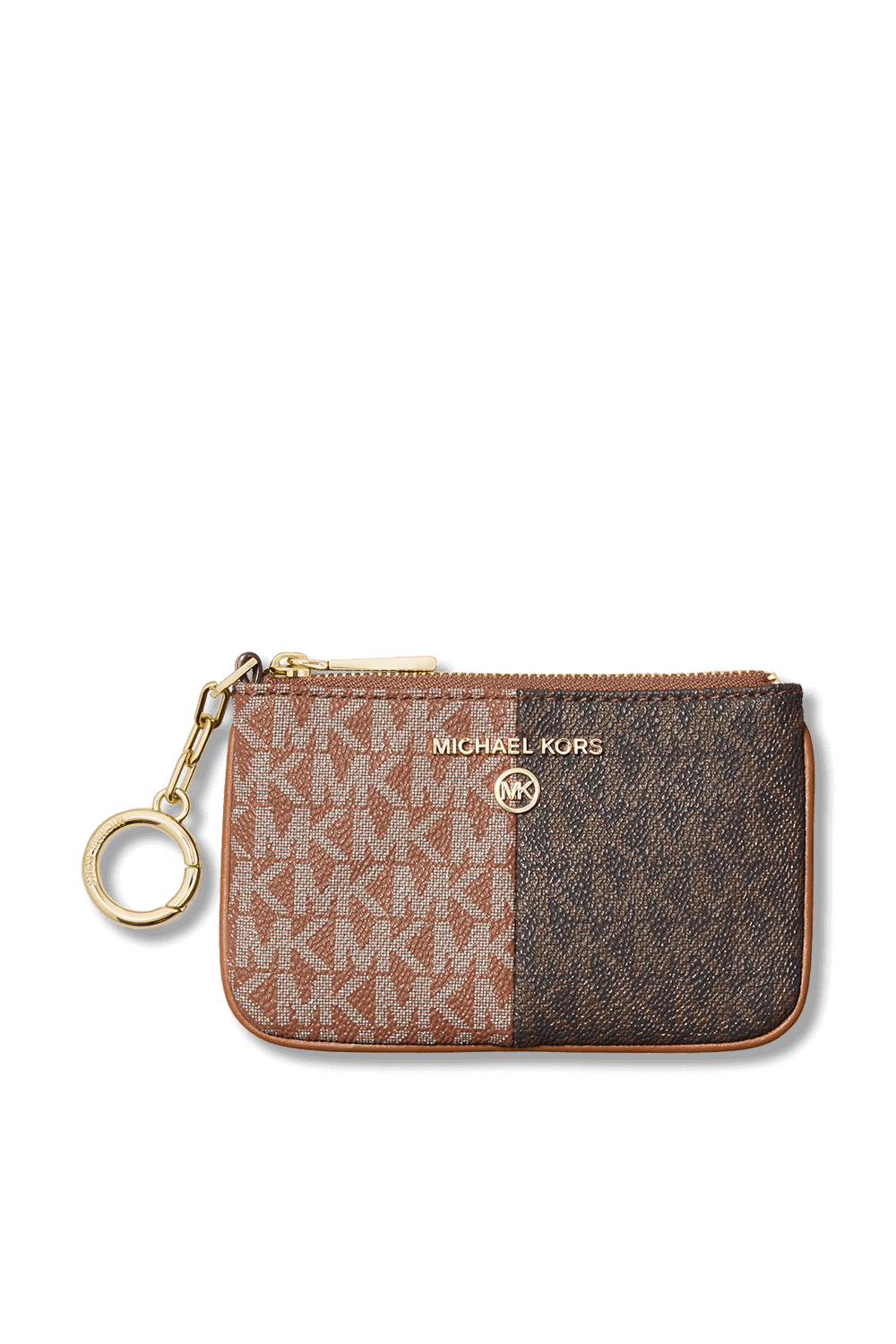 תמונה קידמית של XS Key Card Case in Brown MICHAEL KORS
