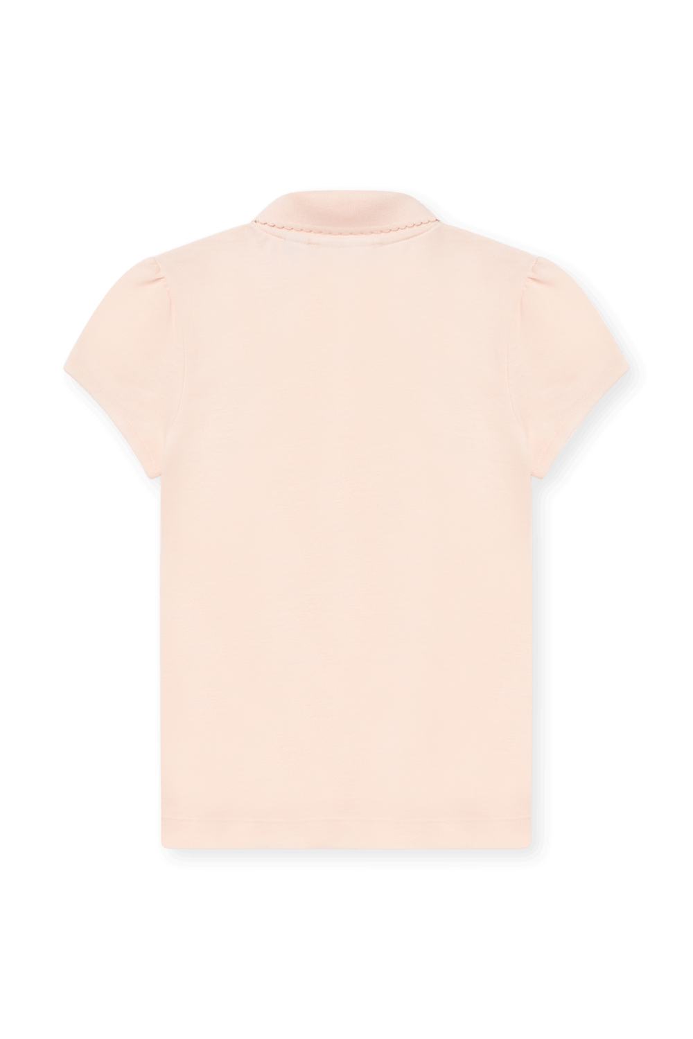 תמונה אחורית של גילאי 4-12 חולצת פולו ורודה LACOSTE KIDS