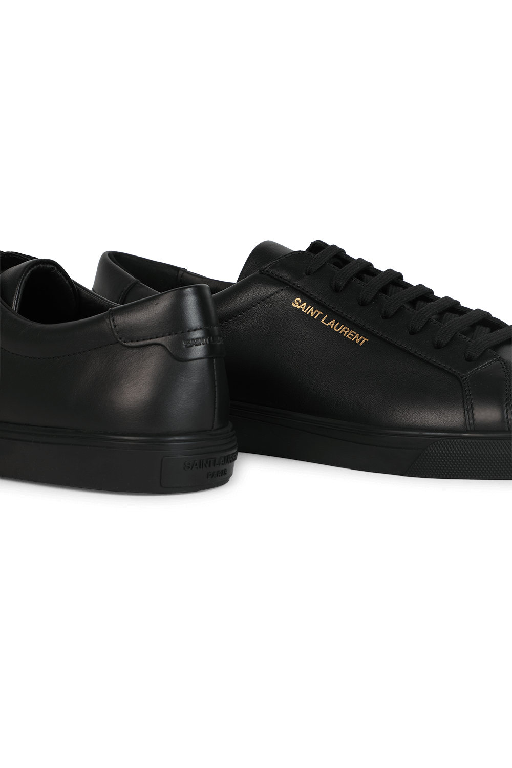 תמונת תקריב של נעלי סניקרס אנדי מעור SAINT LAURENT