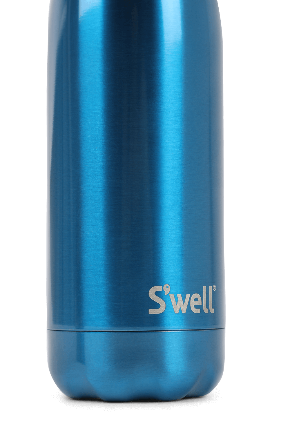 תמונת תקריב של בקבוק 500 מ\"ל בכחול מבריק SWELL