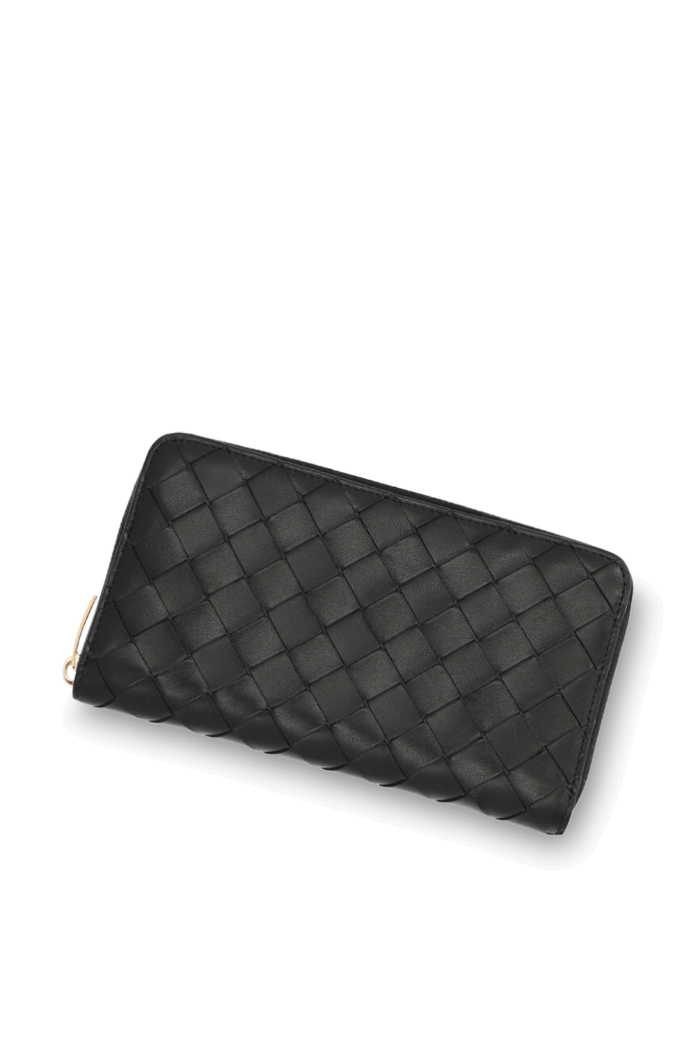 תמונת תקריב של ארנק מעור BOTTEGA VENETA
