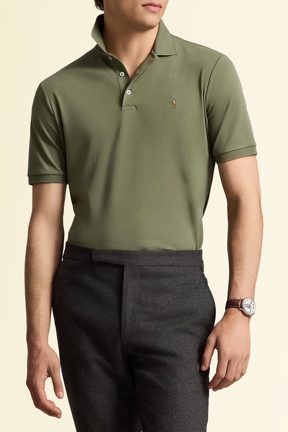תמונת דוגמן קידמית של חולצת פולו קצרה POLO RALPH LAUREN