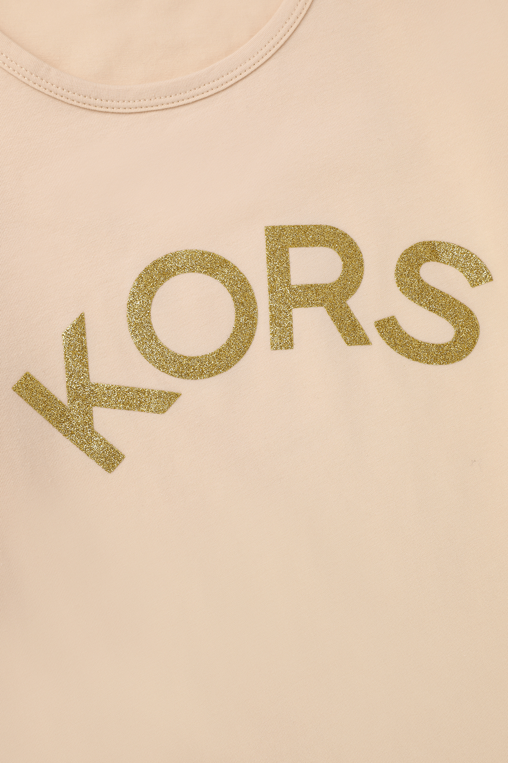 תמונה אחורית של גיל 14 חולצת טי עם לוגו מוזהב MICHAEL KORS KIDS