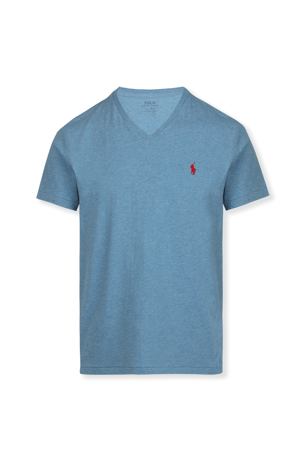 תמונה קידמית של V-Neck T-Shirt in Blue