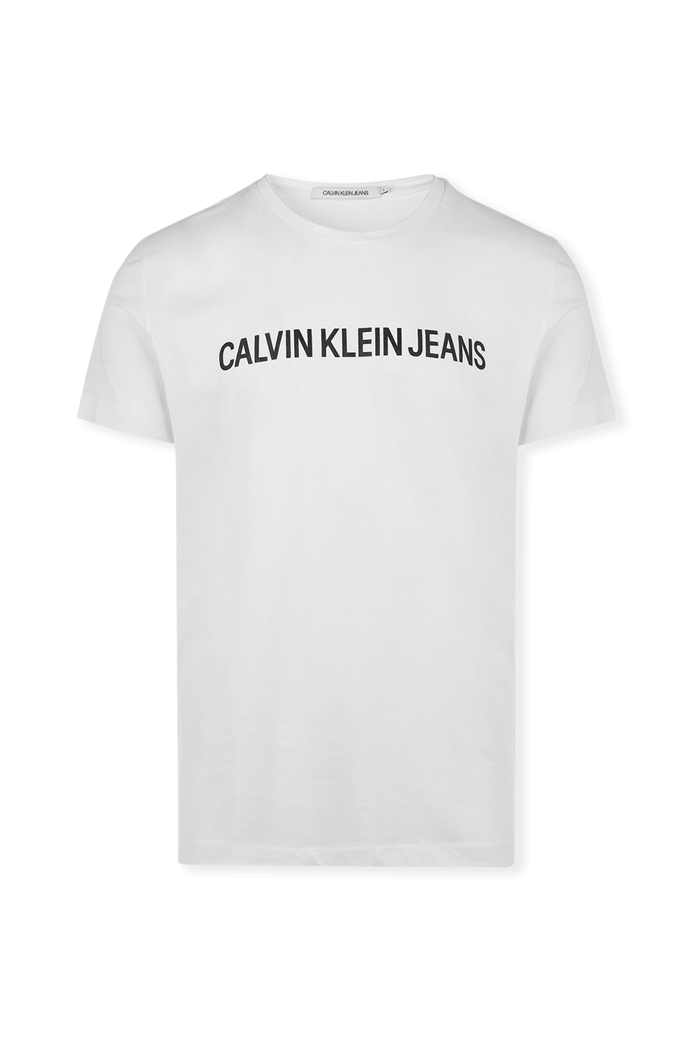 תמונה קידמית של חולצת טי סלים מכותנה אורגנית CALVIN KLEIN