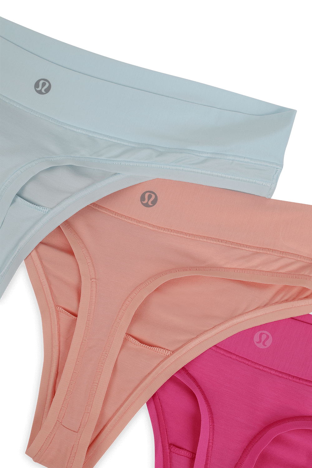 תמונה אחורית של UnderEase Mid-Rise Thong Underwear - 3Pack