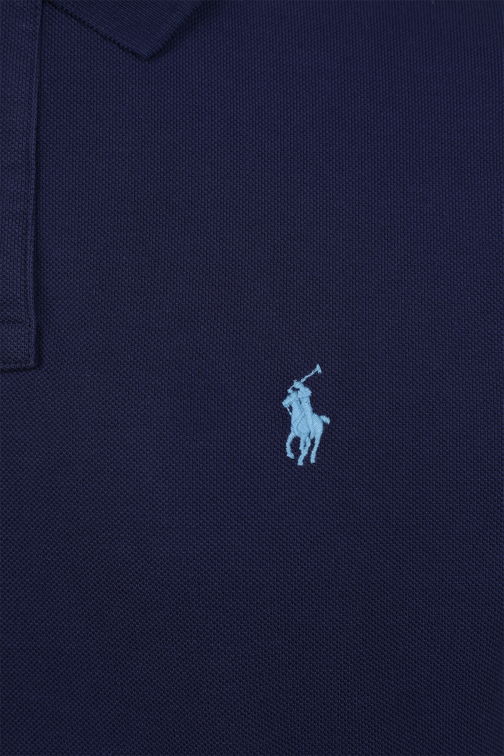 תמונה אחורית של Basic Mesh SS Polo In Blue POLO RALPH LAUREN
