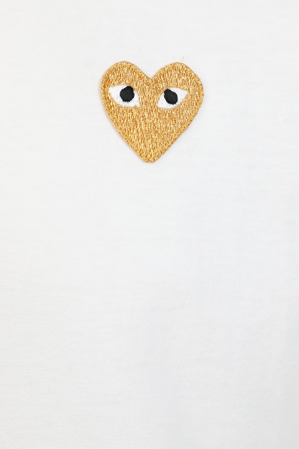 תמונה אחורית של טי שירט לעם רקמת לב COMME des GARCONS