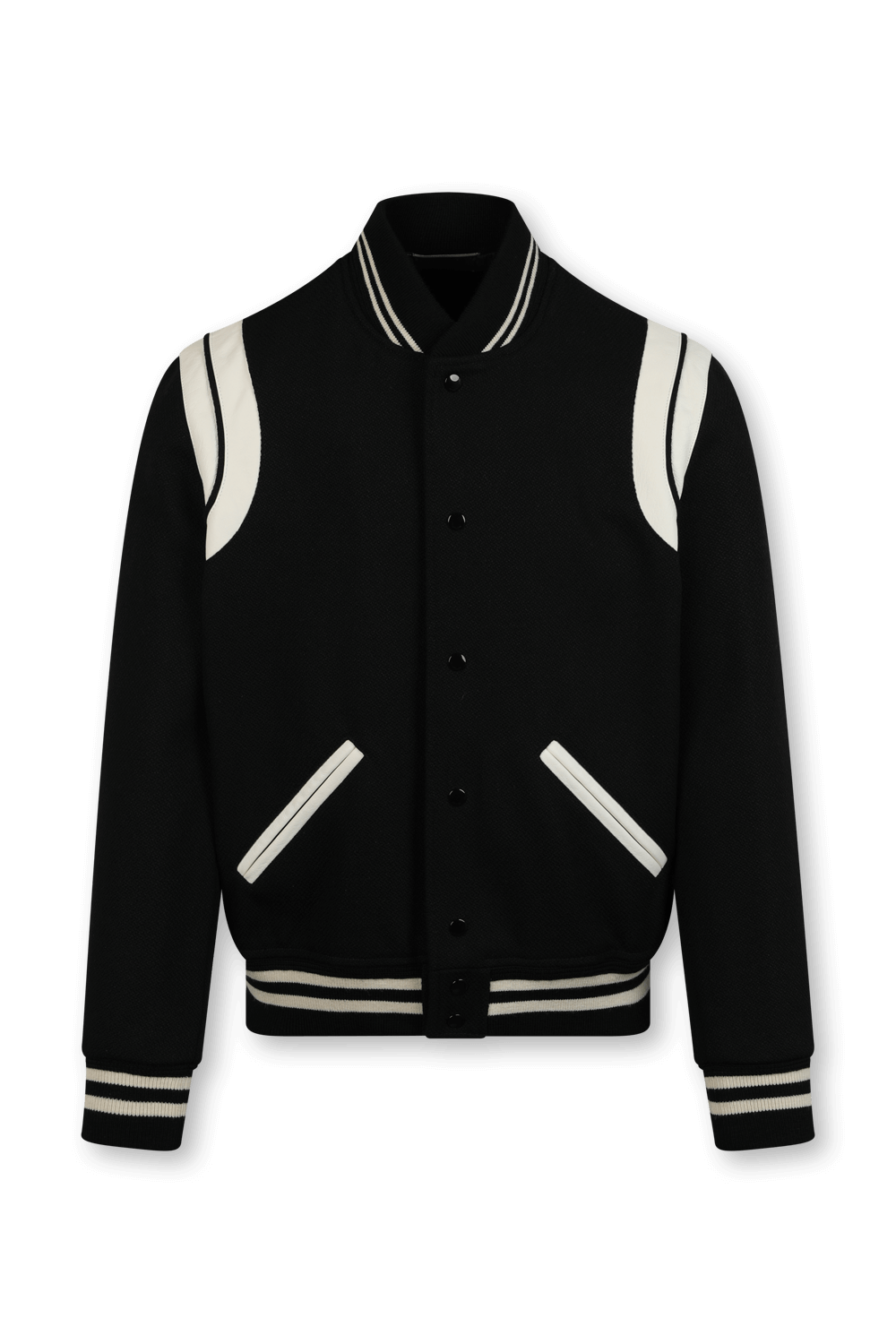 תמונה קידמית של ז'קט בייסבול SAINT LAURENT