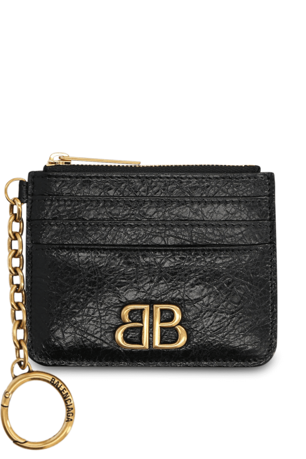 תמונה קידמית של ארנק כרטיסים מונקו עם שרשרת BALENCIAGA