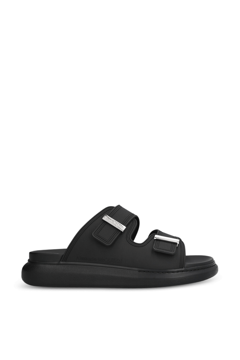 תמונה קידמית של כפכפי סליידס גומי ALEXANDER MCQUEEN