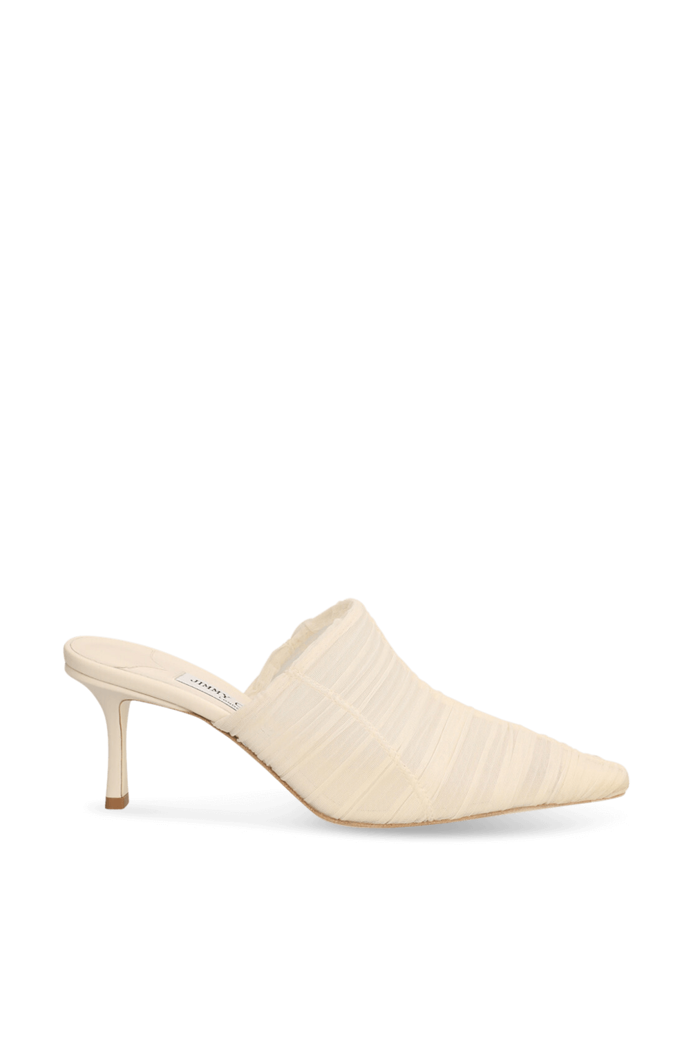 תמונה קידמית של נעלי מיולס עקב JIMMY CHOO