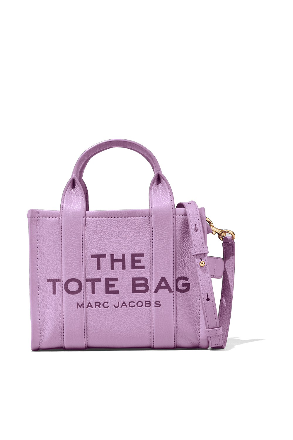 תמונה קידמית של תיק נשיאה סגול בגודל מיני MARC JACOBS