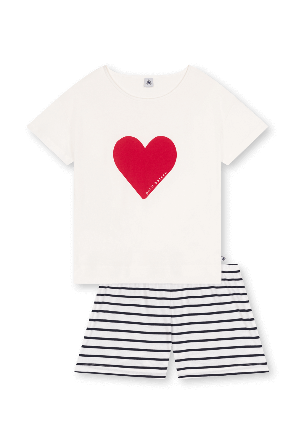 תמונה קידמית של סט פיג'מה מכנסיים וחולצה PETIT BATEAU