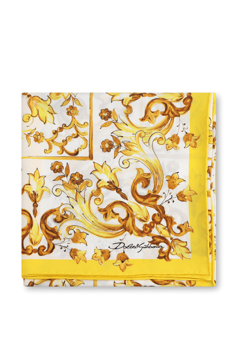 תמונה קידמית של מטפחת משי מג'וליקה DOLCE & GABBANA