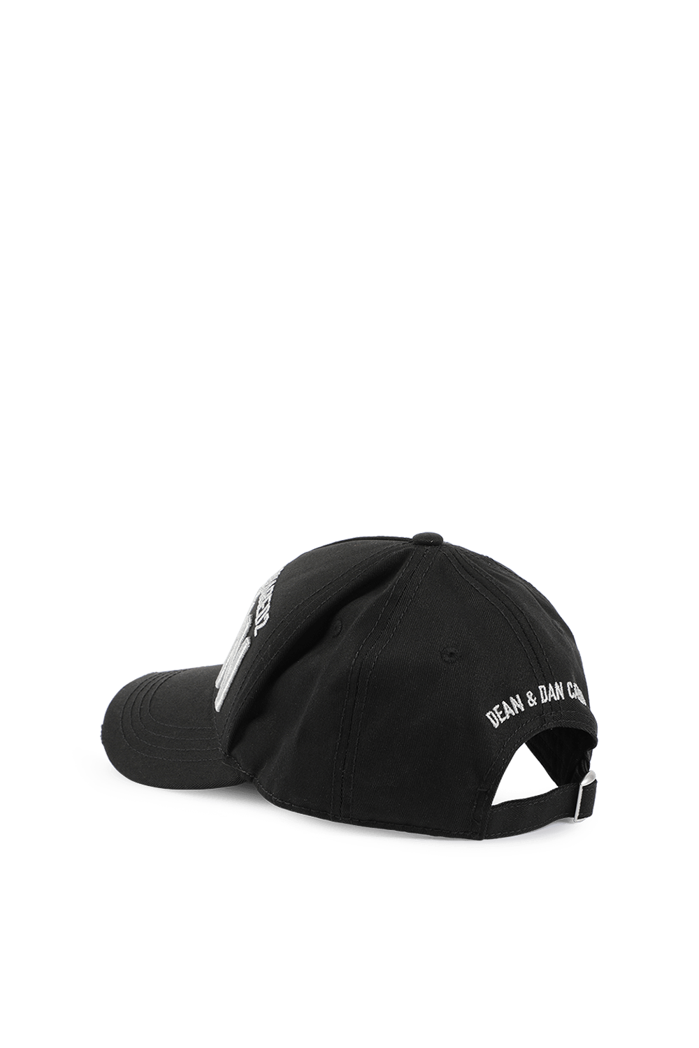 תמונה אחורית של Embroidered Cargo Baseball Cap in Black