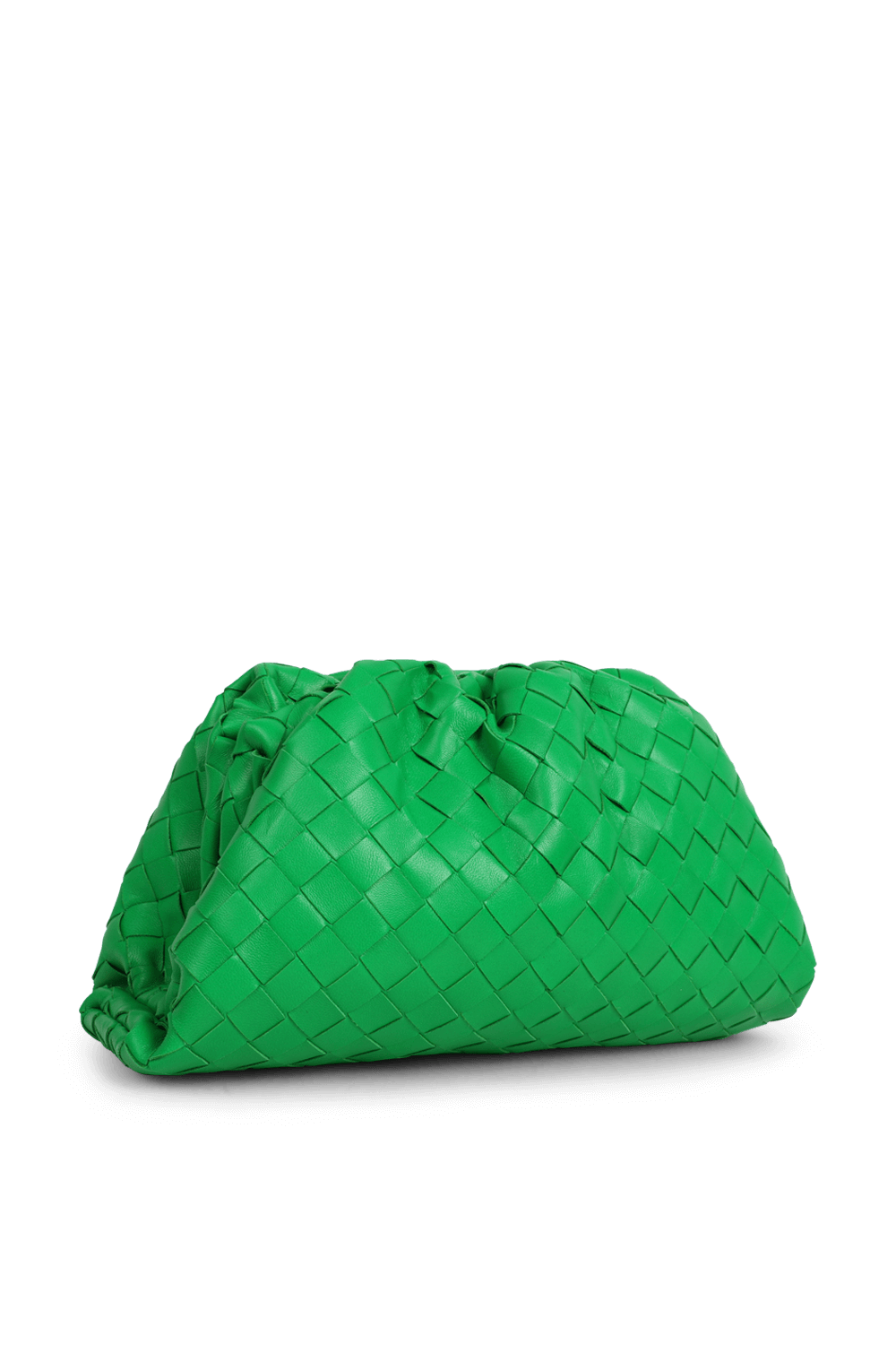 תמונה אחורית של תיק טין פאוץ' מעור קלוע BOTTEGA VENETA
