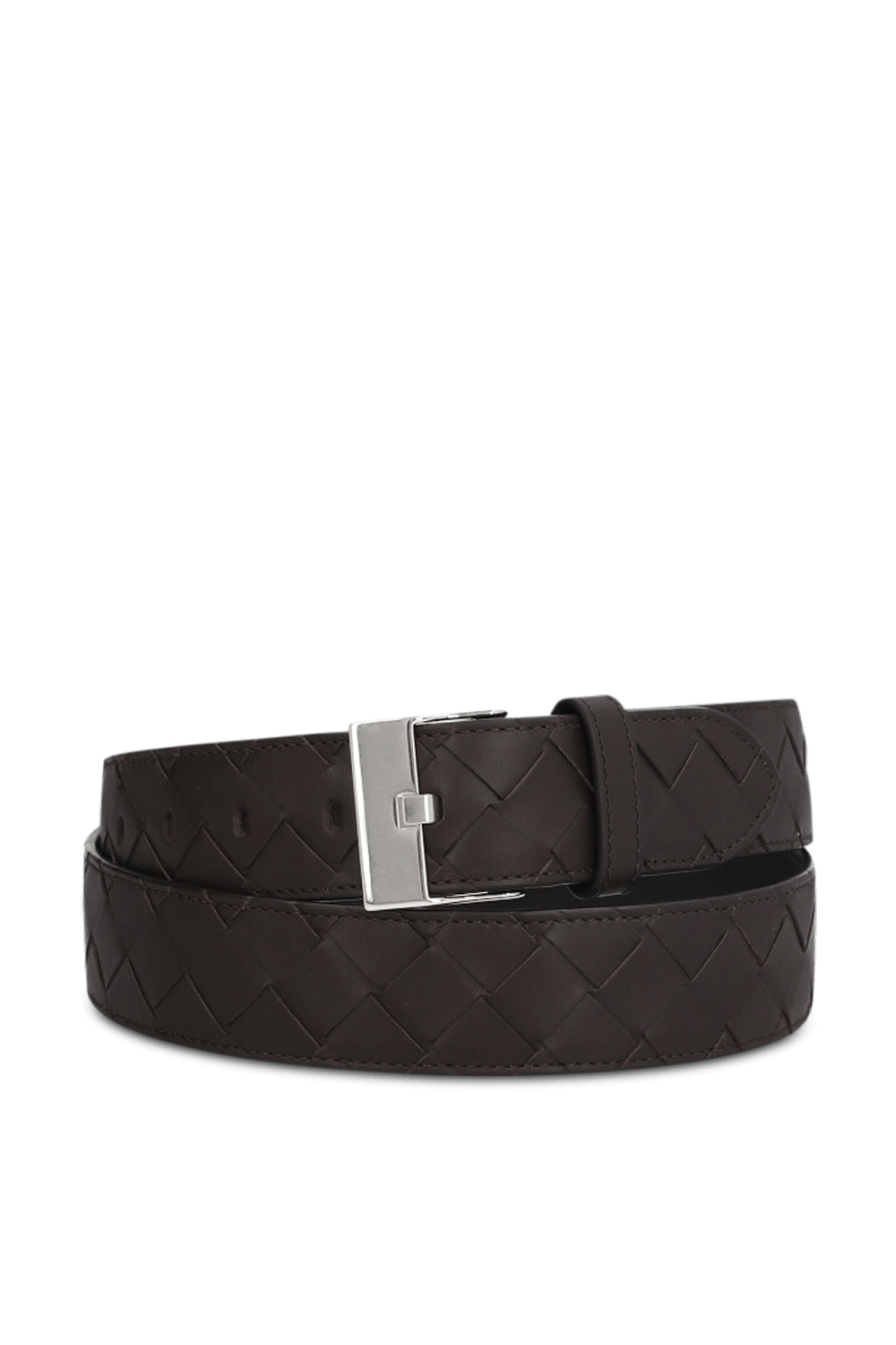 תמונה קידמית של חגורת עור BOTTEGA VENETA