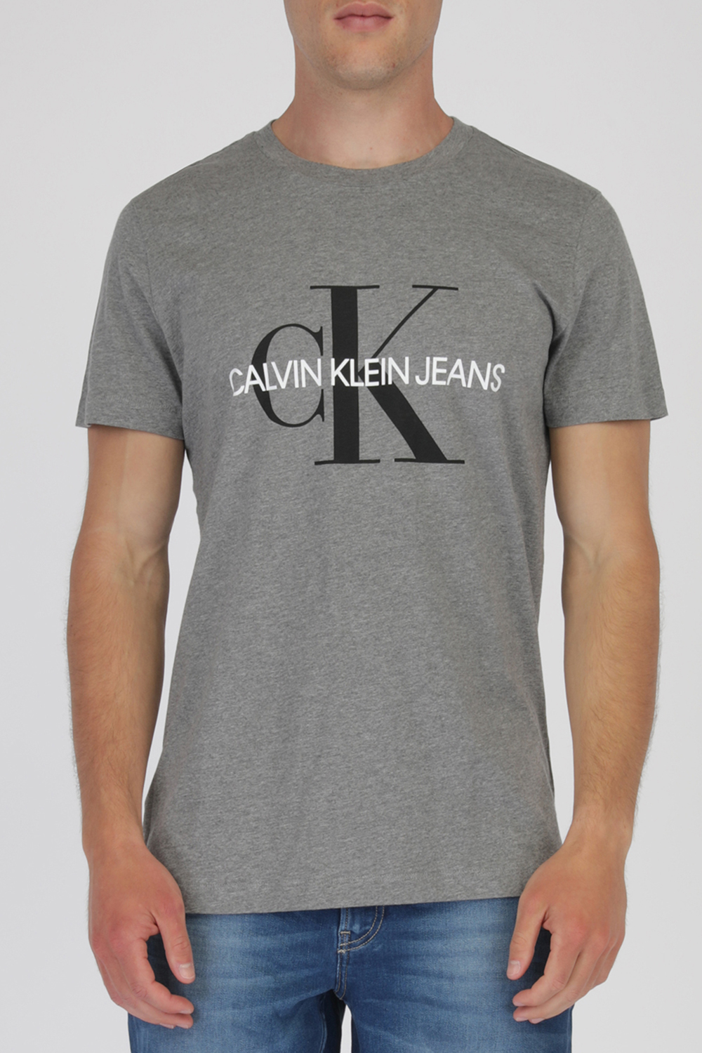 תמונת דוגמן קידמית של Iconic Monogram Tee In Grey