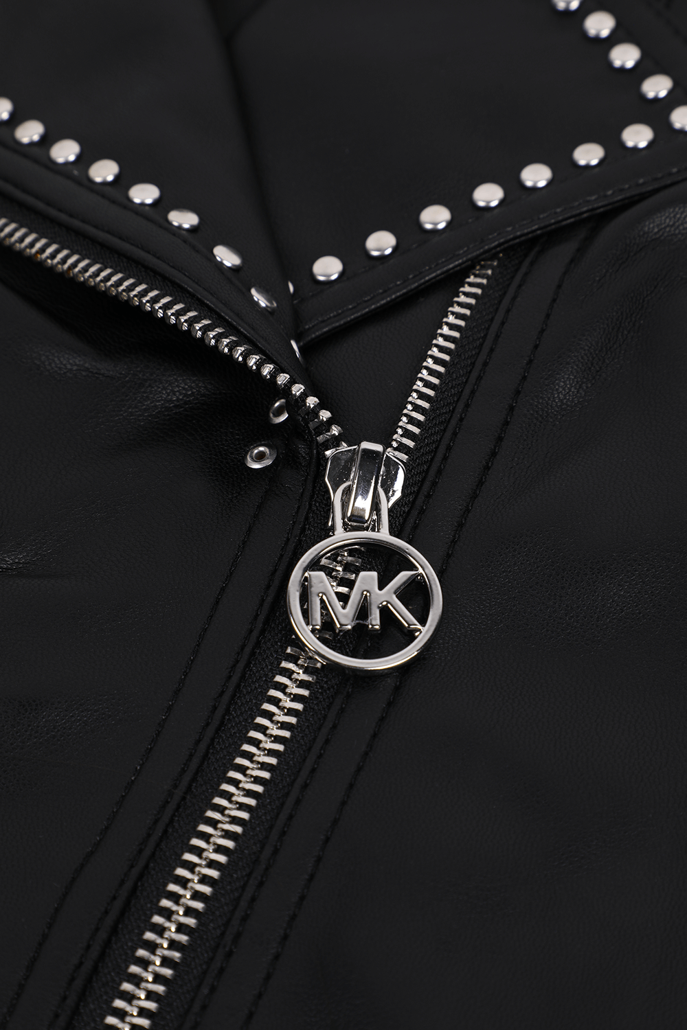 תמונה אחורית של ז'קט דמוי עור מרוכסן - גילאי 2-5 MICHAEL KORS KIDS