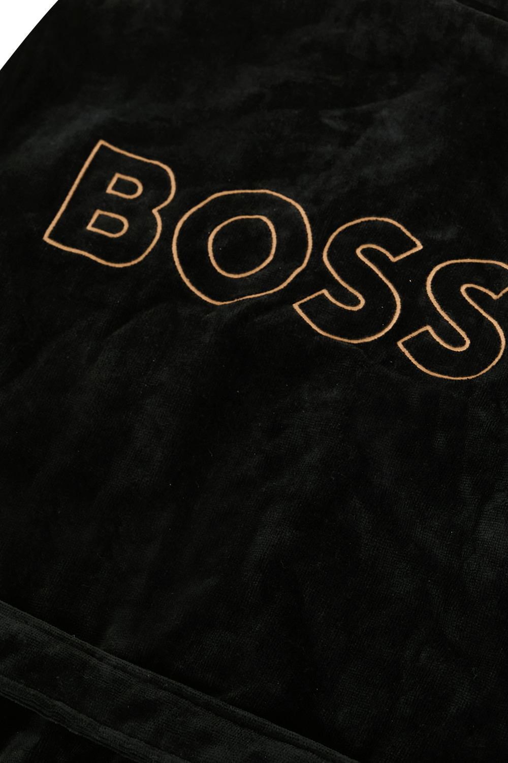 תמונה אחורית של חלוק רחצה טייגו עם רקמה בגב BOSS HOME