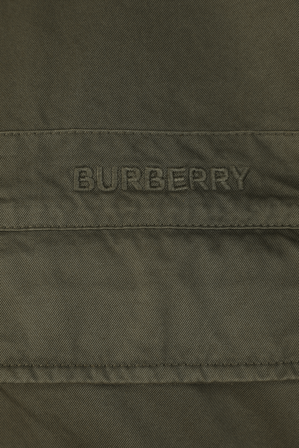 תמונת פנים של Military Logo Jacket in Green BURBERRY