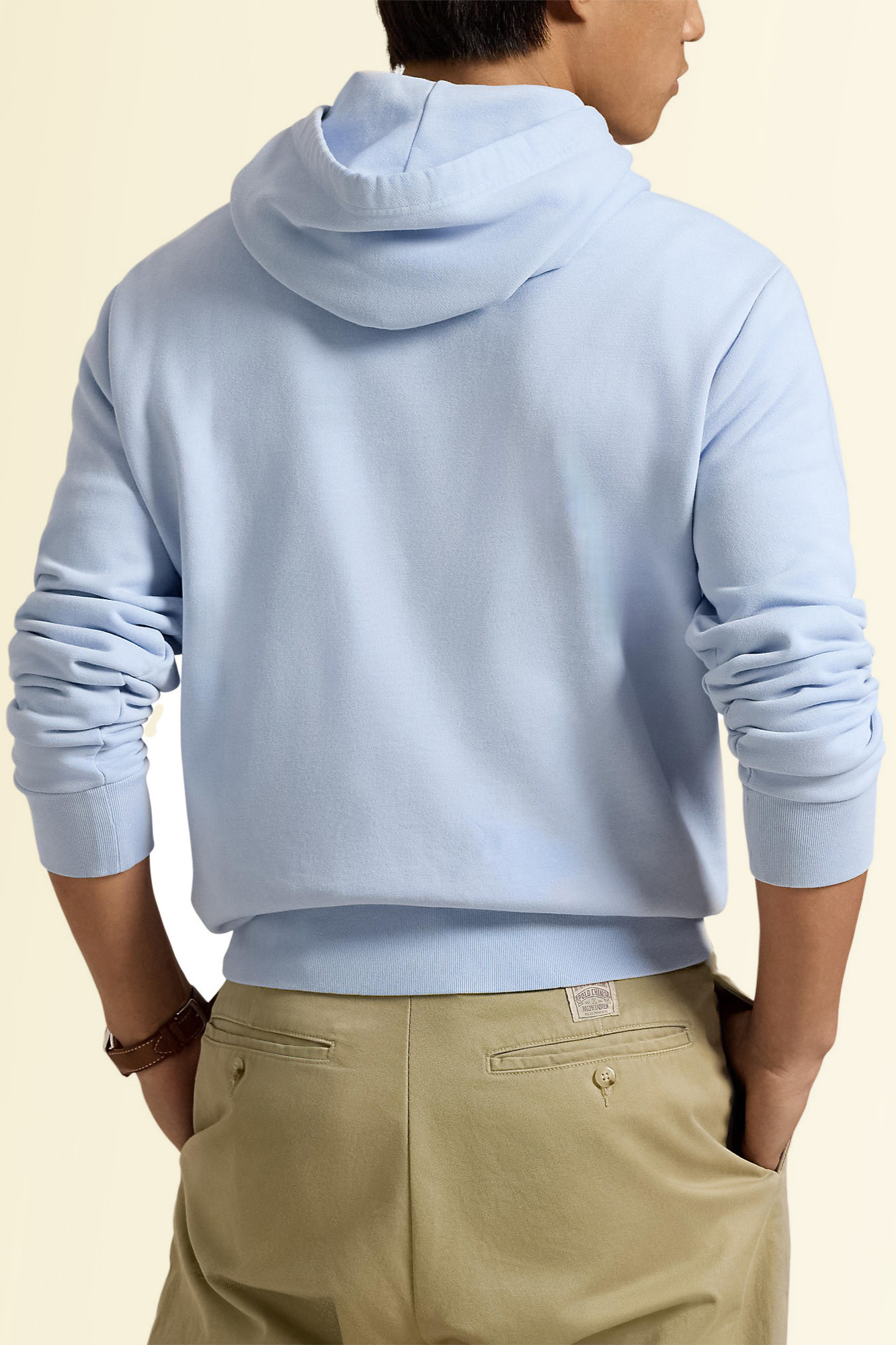 תמונת דוגמן אחורית של סווטשירט קפוצ'ון POLO RALPH LAUREN