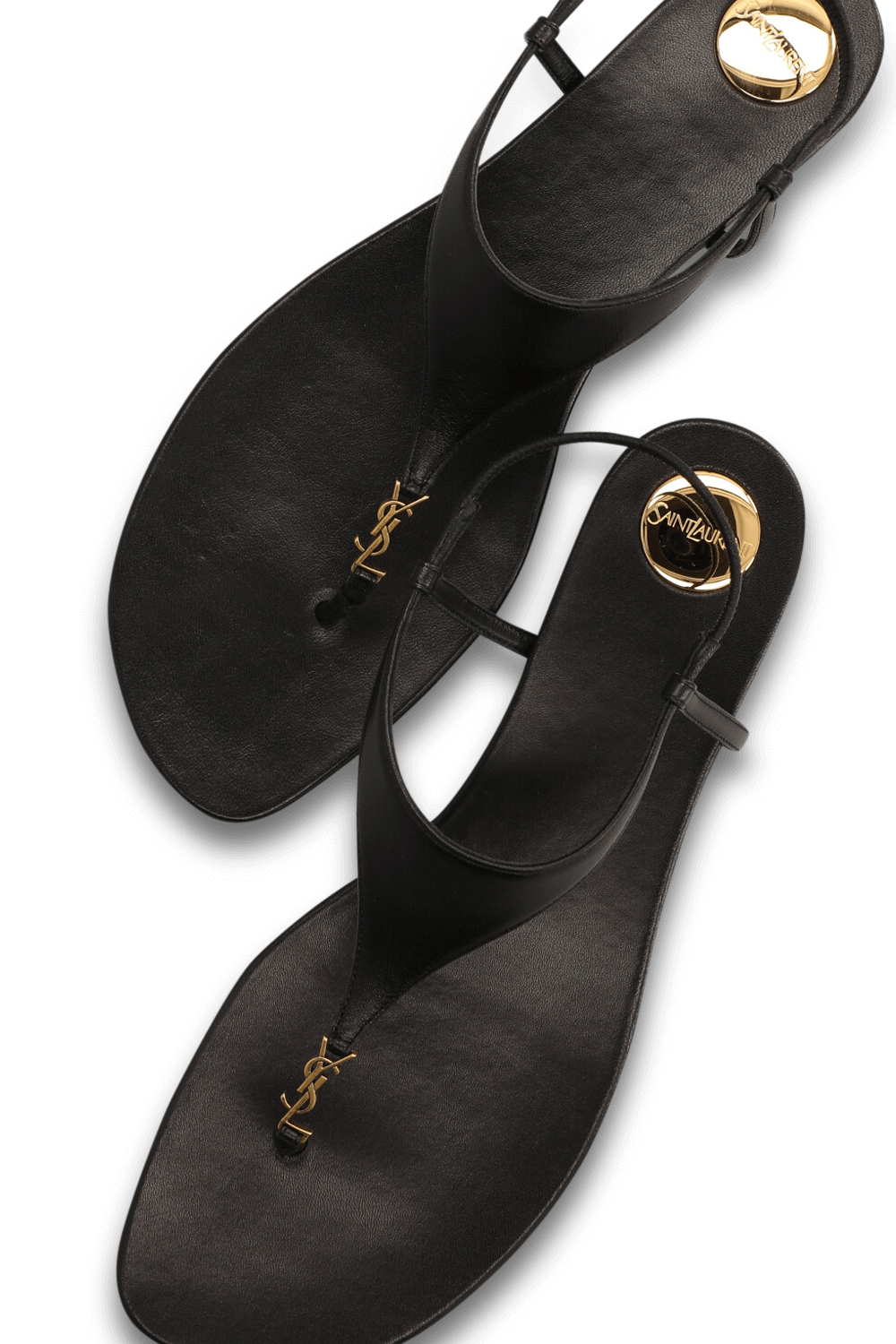 תמונת פנים של סנדלי אצבע SAINT LAURENT