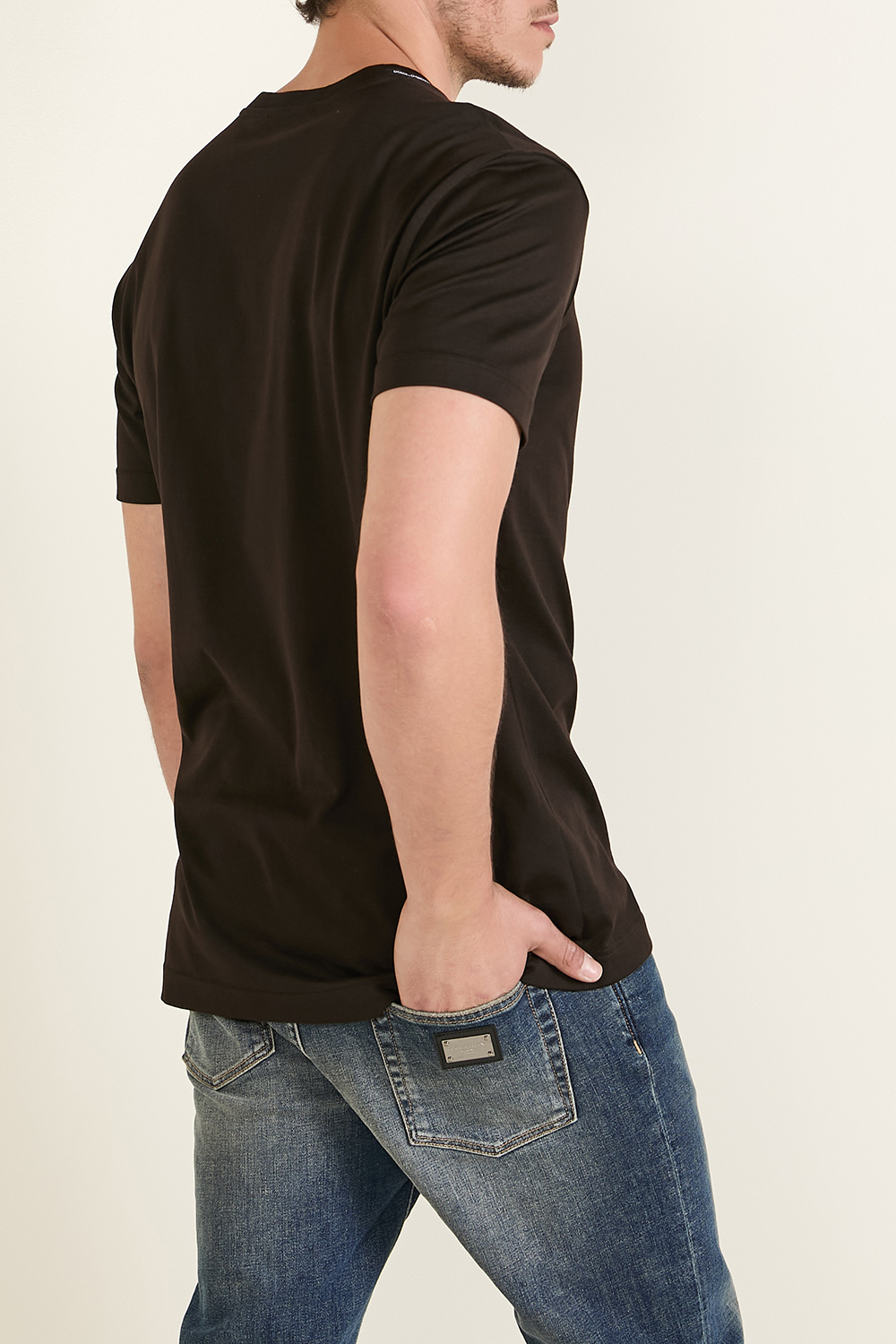 תמונת דוגמן אחורית של חולצת טי DOLCE & GABBANA