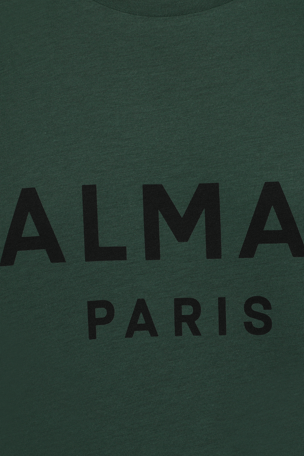 תמונה אחורית של חולצת טי קצרה עם לוגו פריז BALMAIN
