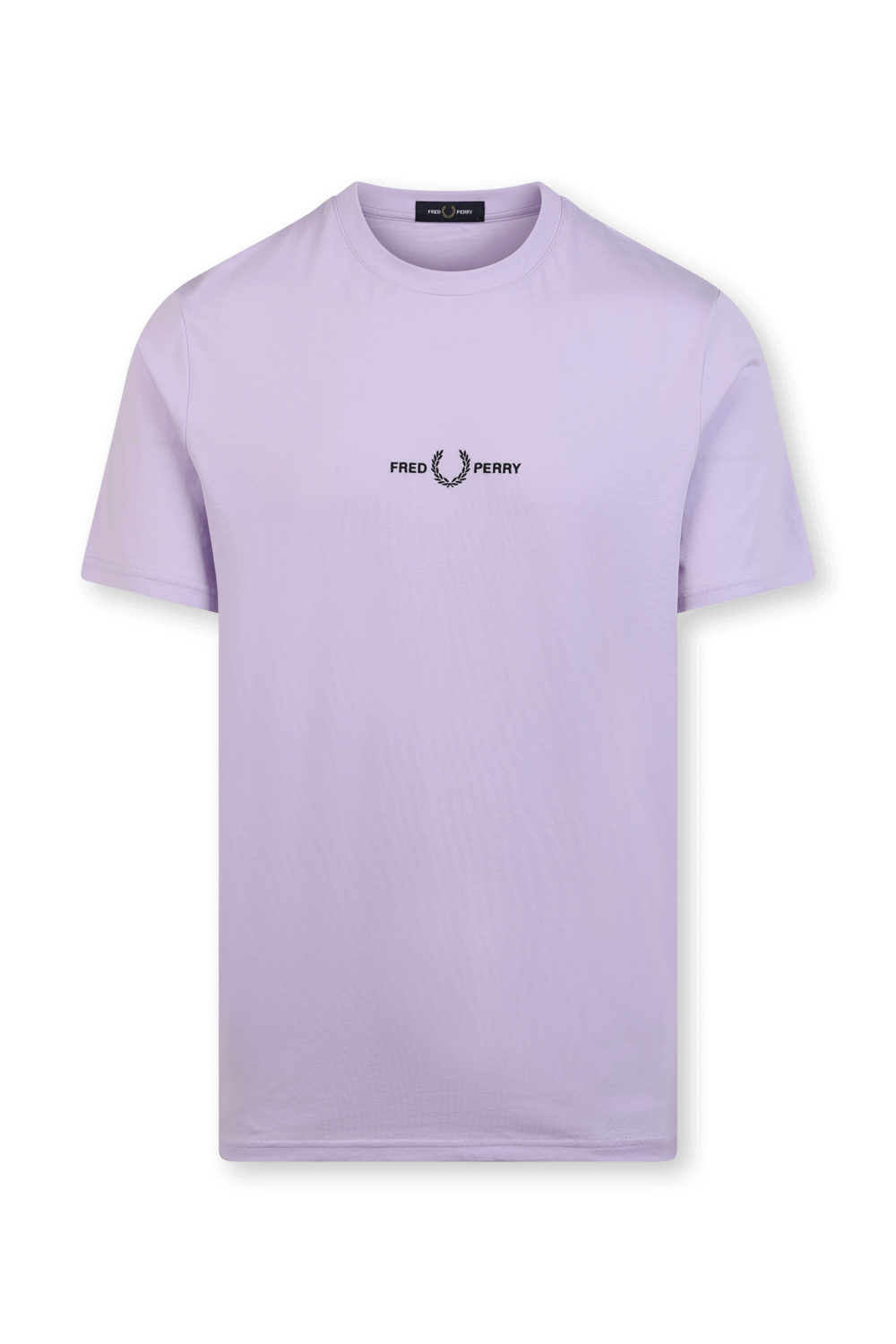 תמונה קידמית של חולצת טי עם לוגו רקום FRED PERRY
