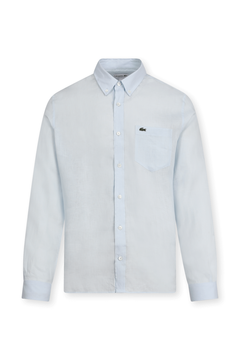 תמונה קידמית של חולצה מכופתרת מפשתן LACOSTE
