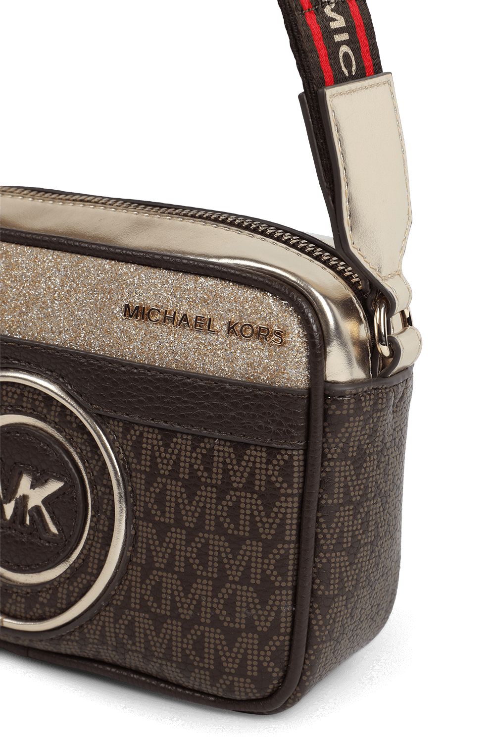 תמונת תקריב של תיק צד מונוגרמי MICHAEL KORS KIDS