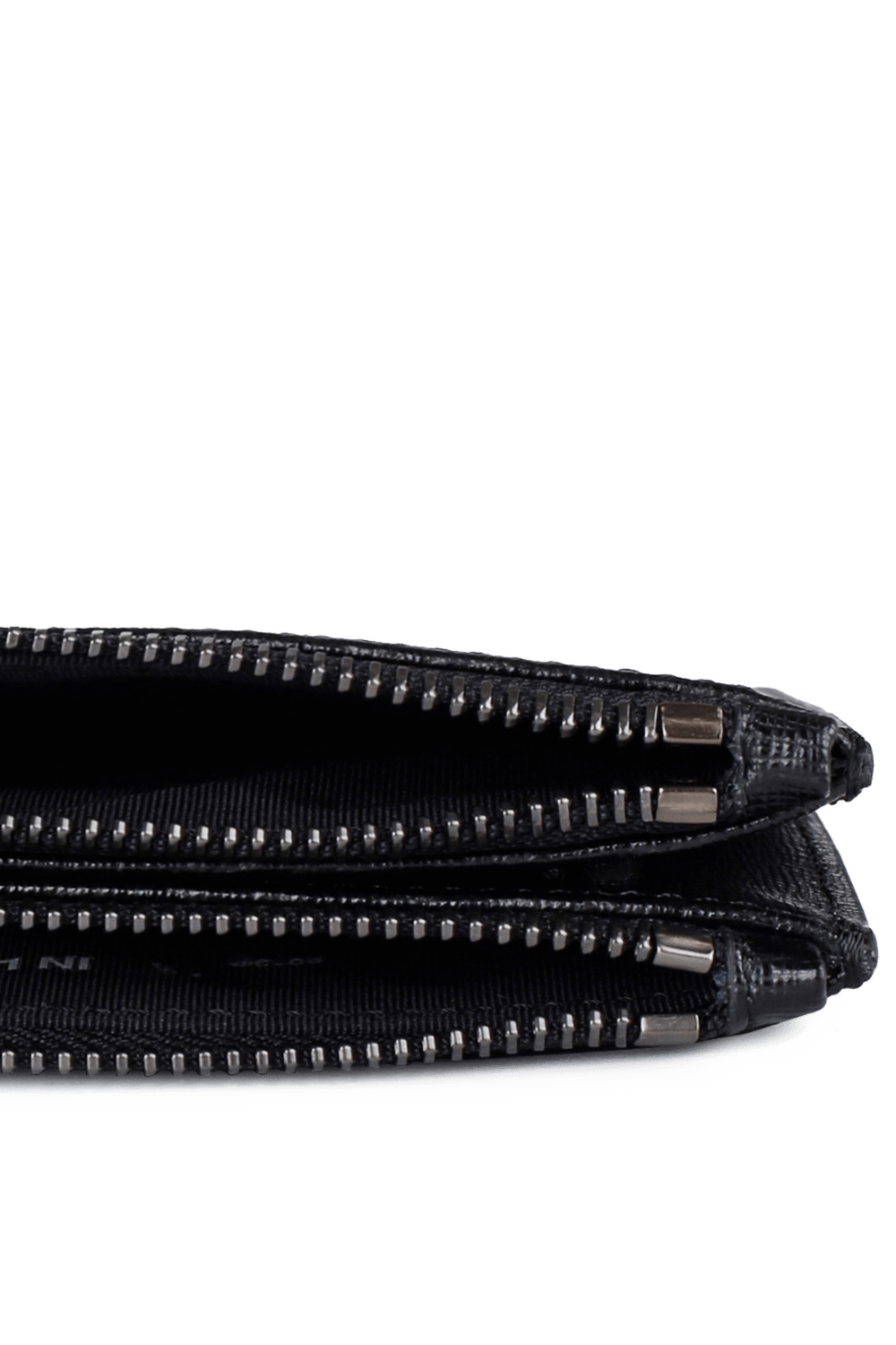 תמונת פנים של DOUBLE FLAT POUCH BLACK NO COLOR OFF WHITE