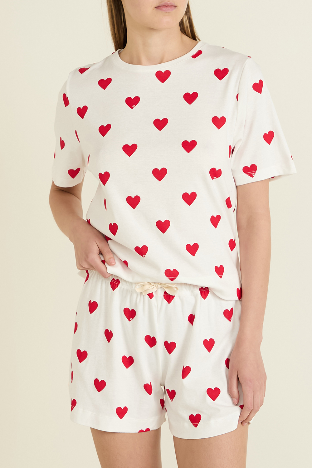 תמונת דוגמן קידמית של סט פיג'מה קצר PETIT BATEAU