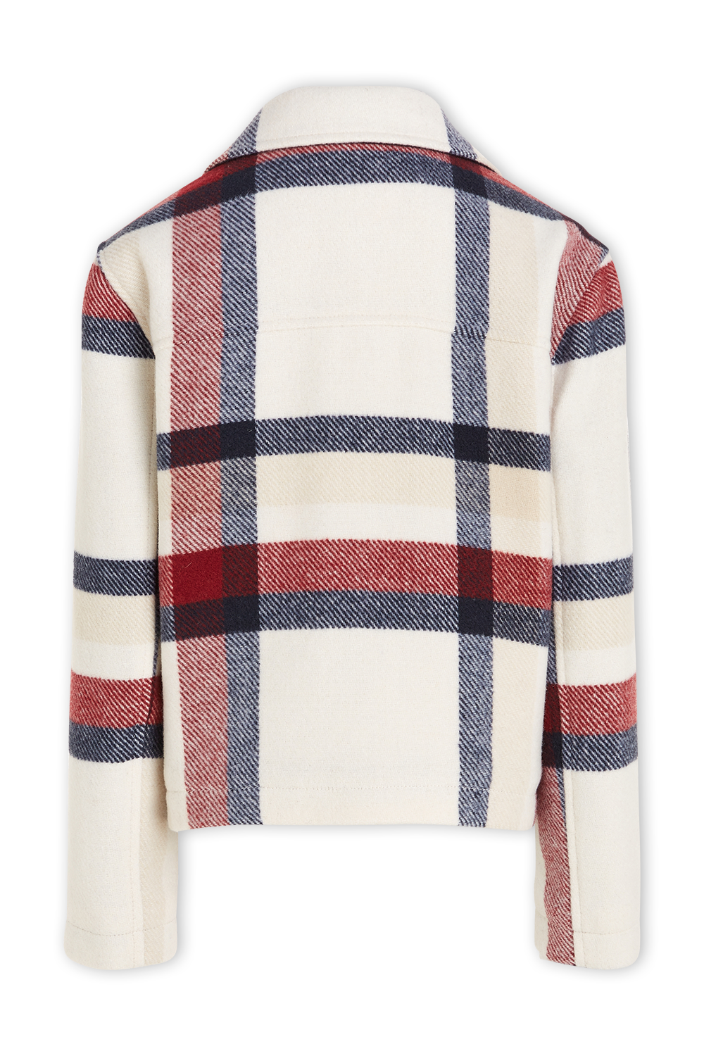 תמונה אחורית של מעיל משבצות - גילאי 4-6 שנים TOMMY HILFIGER KIDS