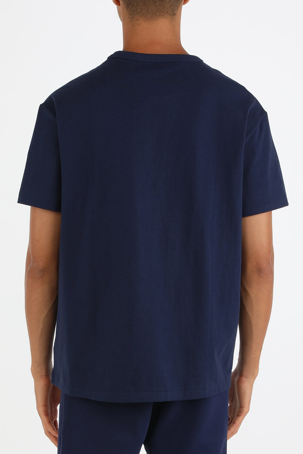 תמונת דוגמן אחורית של Crewneck T-Shirt in Navy