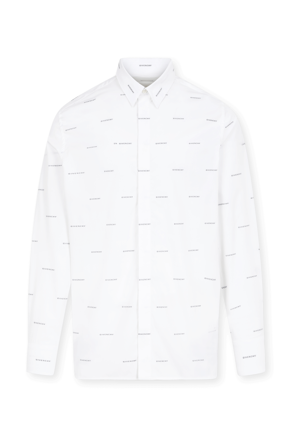 תמונה קידמית של חולצה מכופתרת מכותנה GIVENCHY