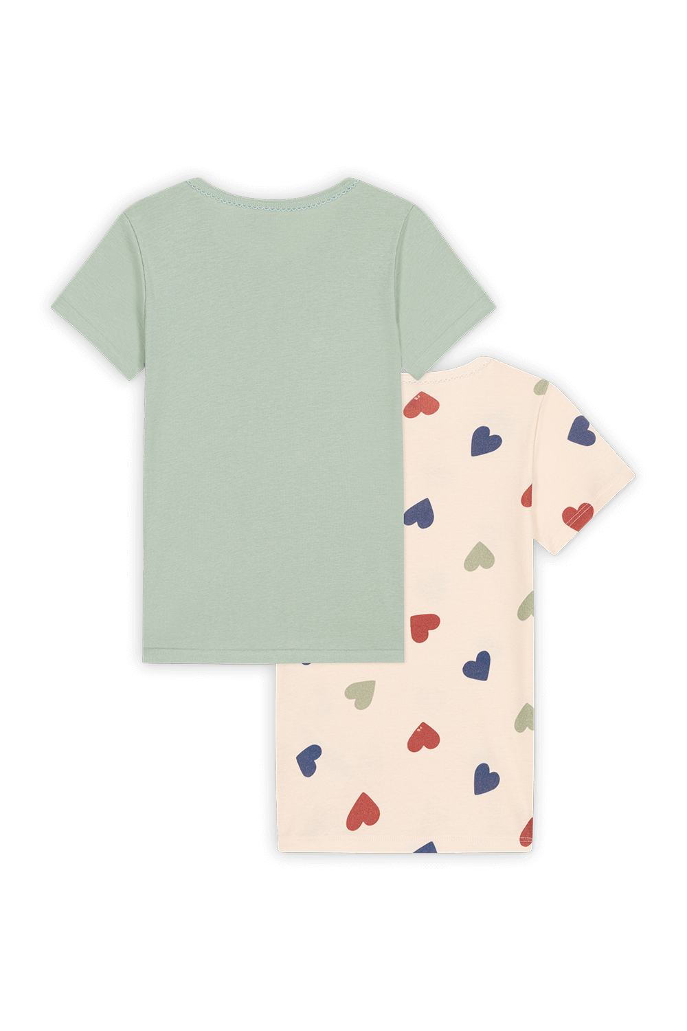 תמונה אחורית של שתי חולצות טי - גילאי 6-12 שנים PETIT BATEAU