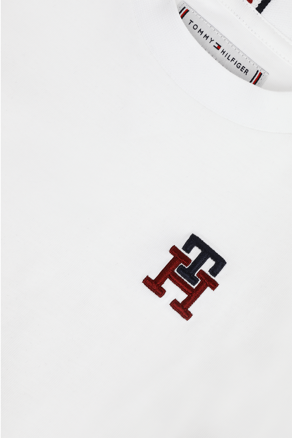 תמונה אחורית של גילאי 4-6 חולצת טי מכותנה TOMMY HILFIGER KIDS