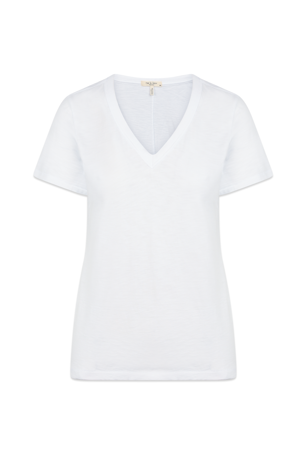 תמונה קידמית של חולצת טי עם צווארון וי RAG & BONE