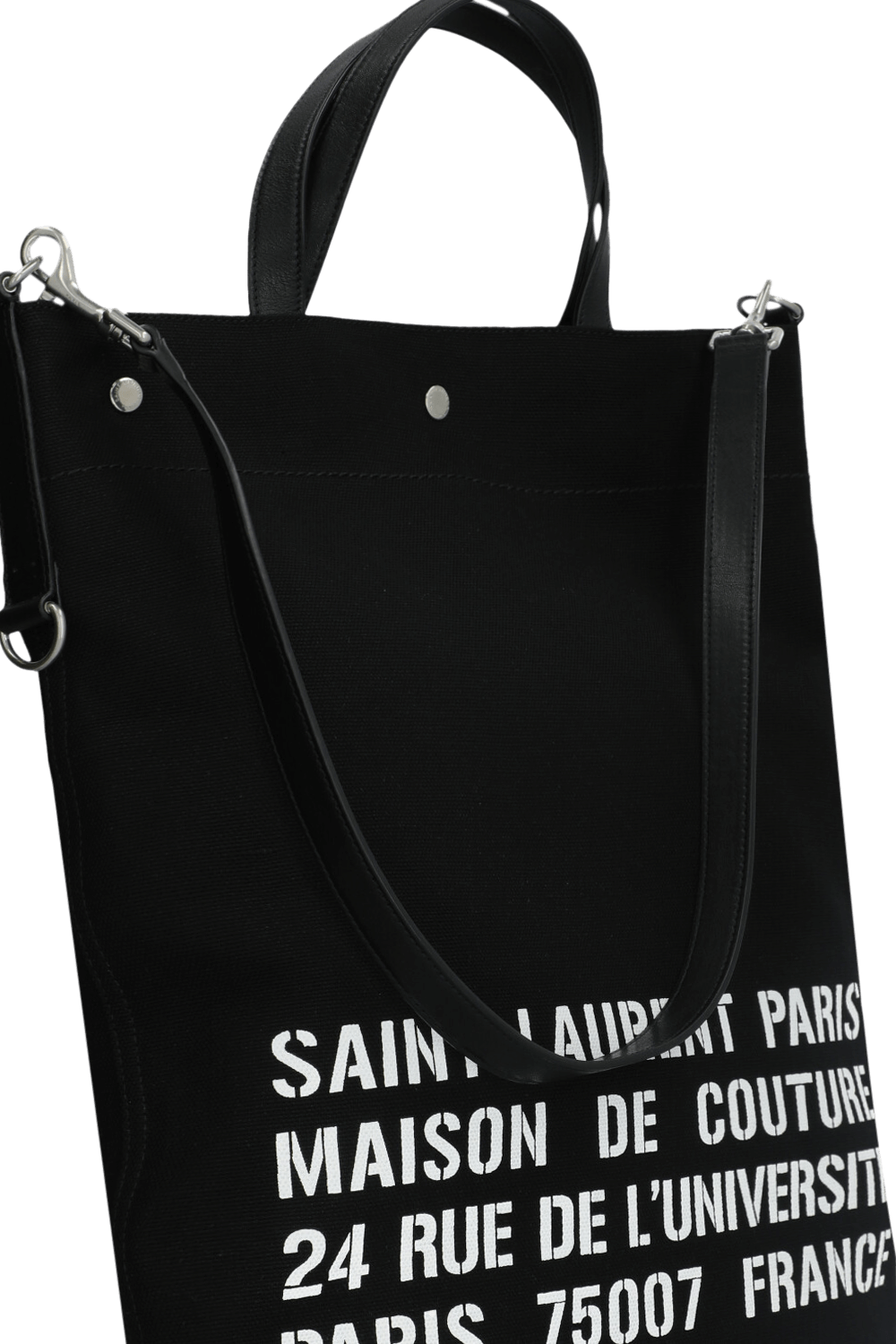תמונת תקריב של תיק נשיאה טוט SAINT LAURENT