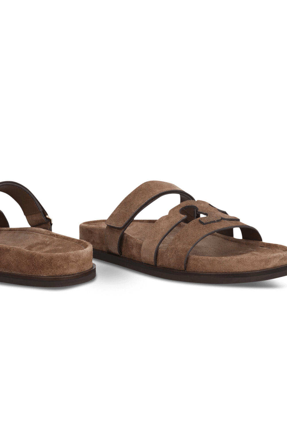 תמונת תקריב של סנדלי סליידס אינס TORY BURCH