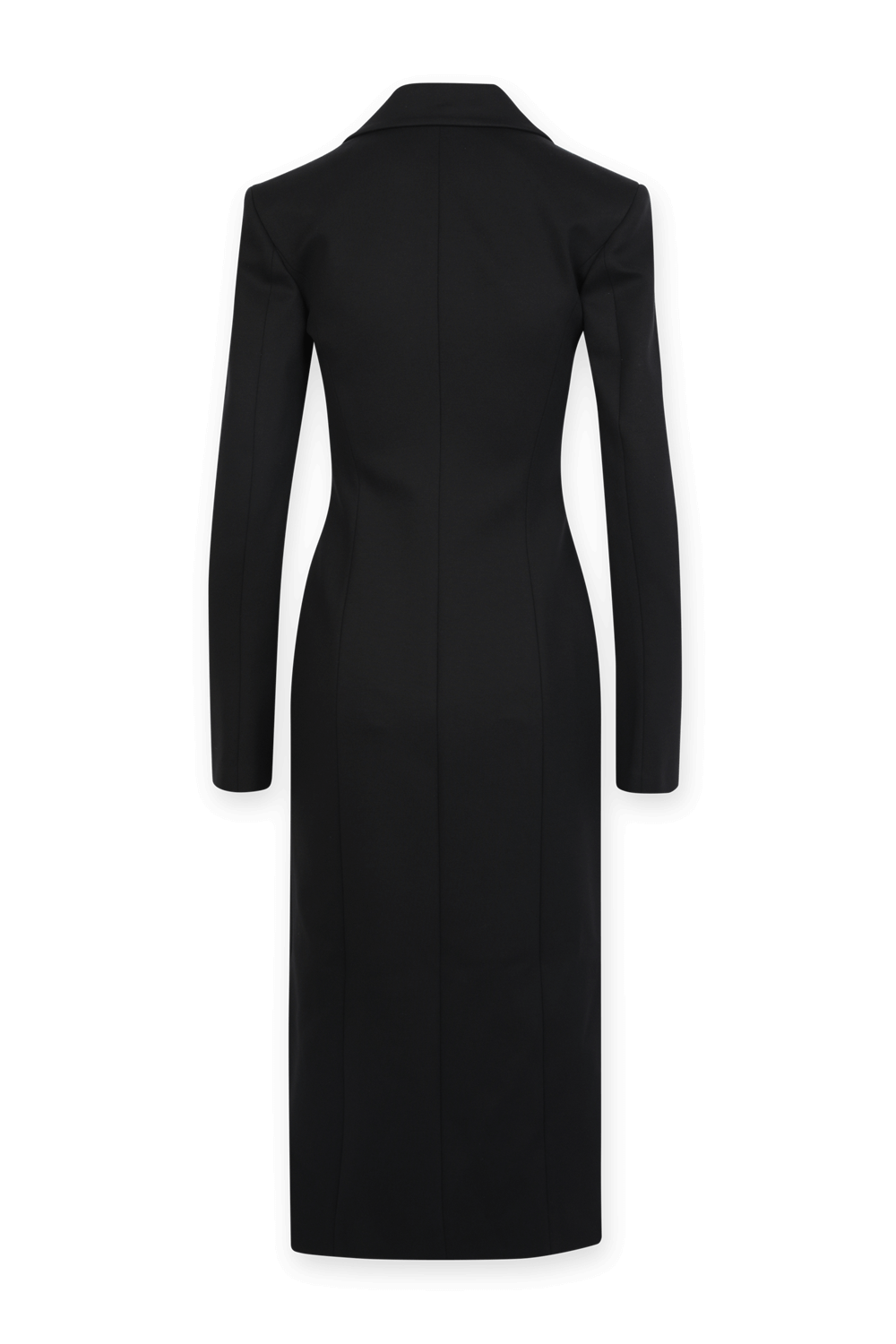 תמונה אחורית של Cappotto Long Coat in Black THE ATTICO