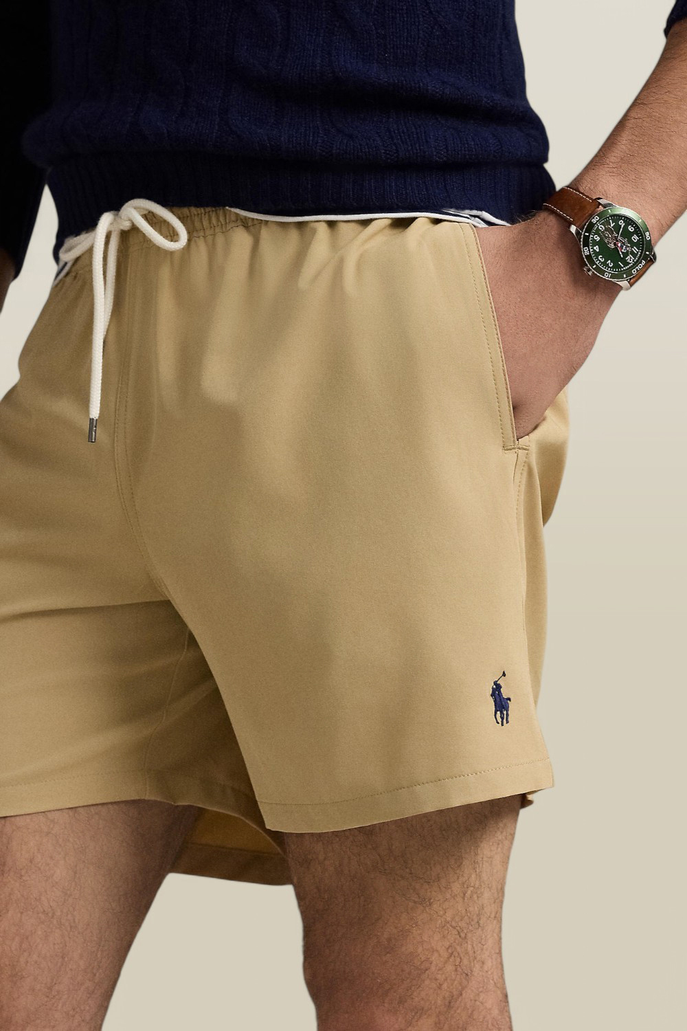תמונת תקריב דוגמן של מכנסי בגדי ים POLO RALPH LAUREN