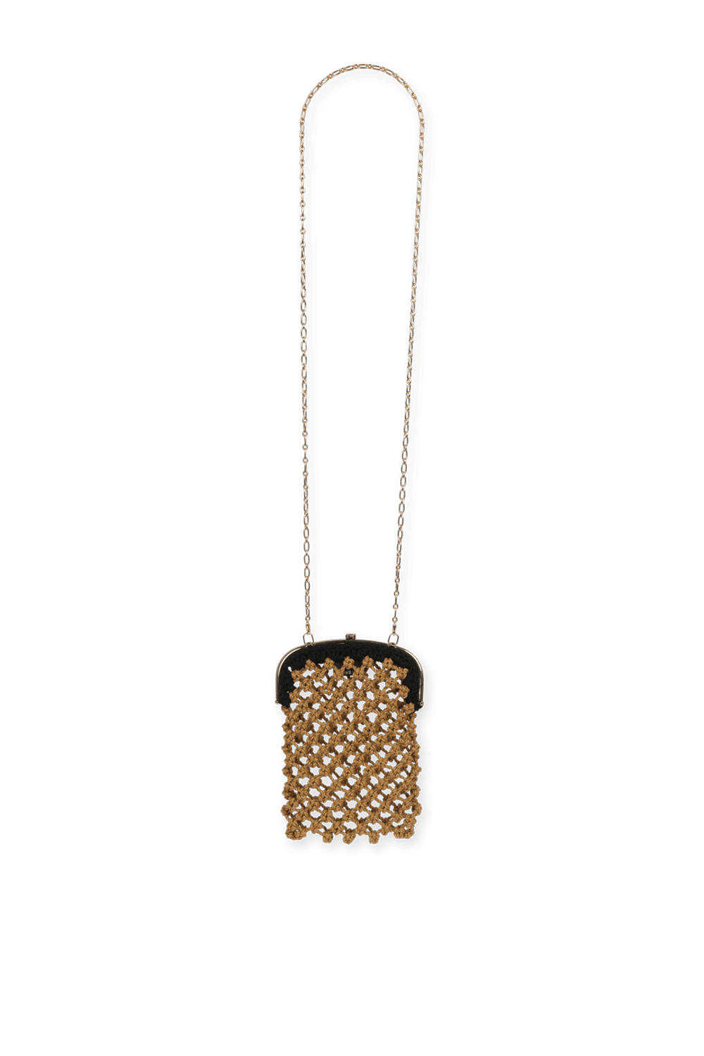 תמונת תקריב של Baguette Phone Bag in Natural