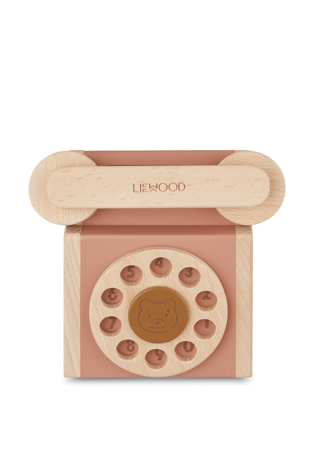 תמונה אחורית של משחק טלפון מעץ LIEWOOD