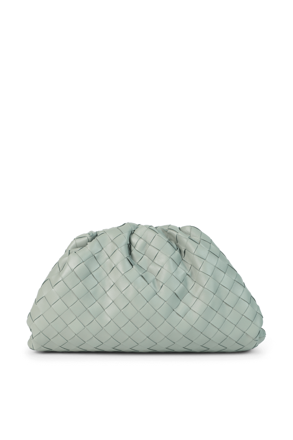 תמונה קידמית של תיק סמול פאוץ' מעור קלוע BOTTEGA VENETA