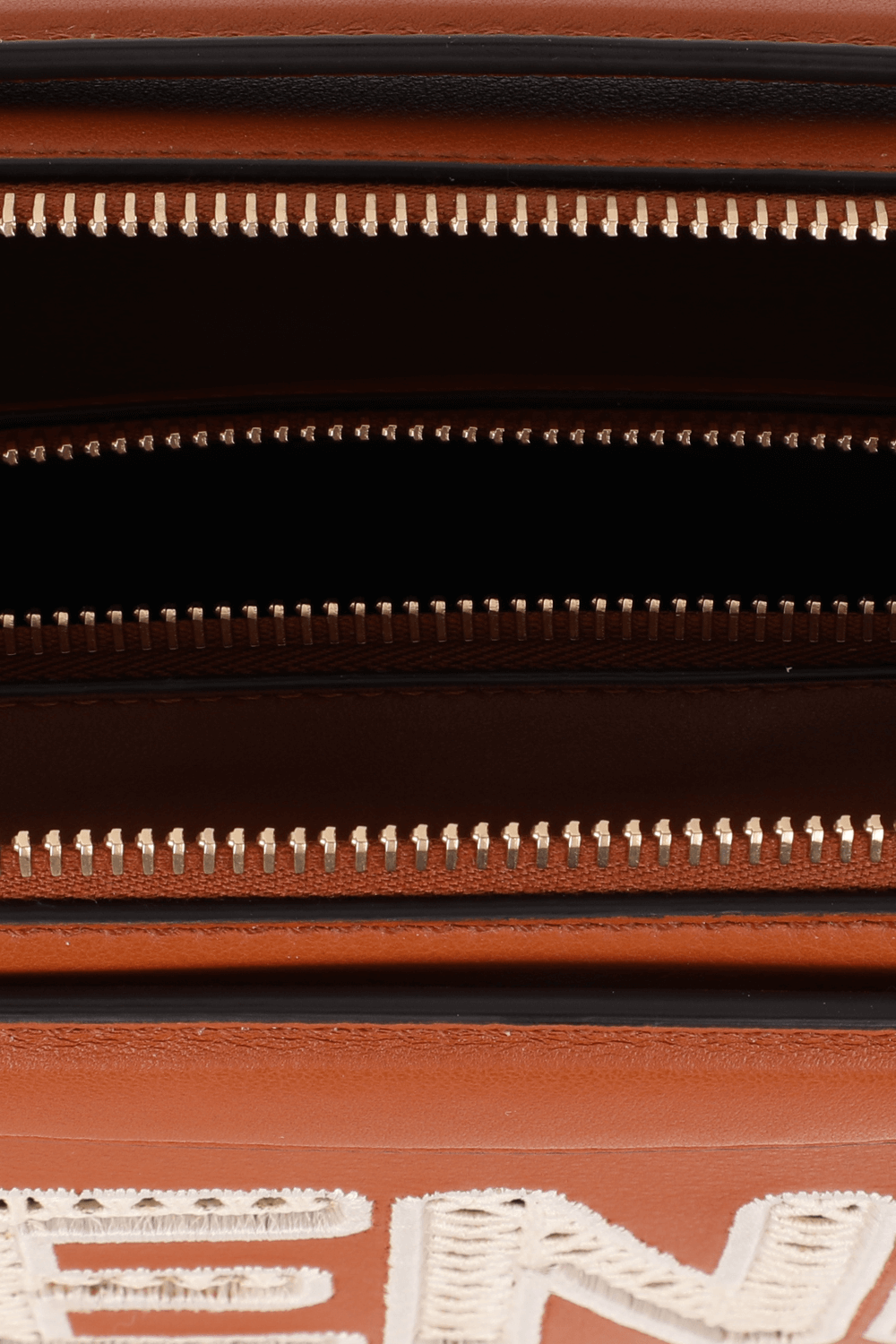 תמונת פנים של By The Way Medium Leather Bag in Brown FENDI