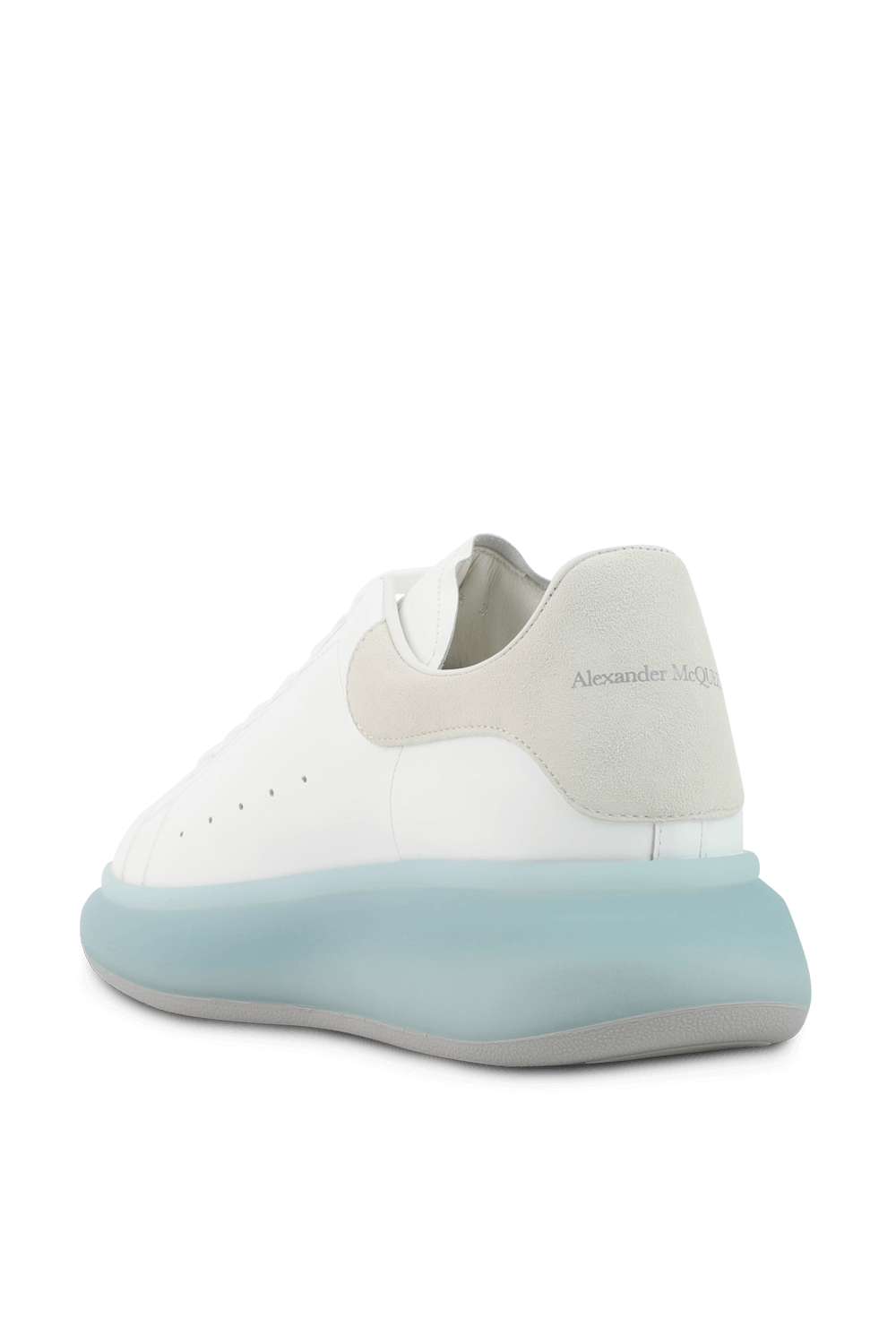 תמונה אחורית של Oversized Sneakers in White ans Light Blue ALEXANDER MCQUEEN